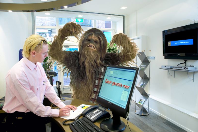 Boze wookie in shop